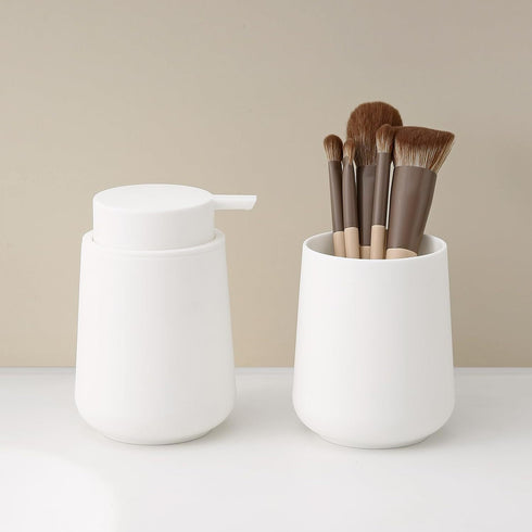 Matte Black Bathroom Accessories Set